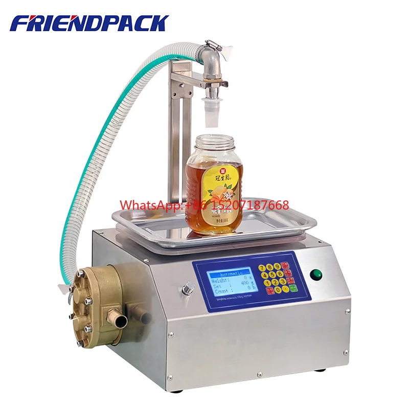 UPK-L15 Automatic Sub Filling Machine  Sesame Paste Edible Oil Glue Cosmetic Cream Viscous Honey Filling Machine