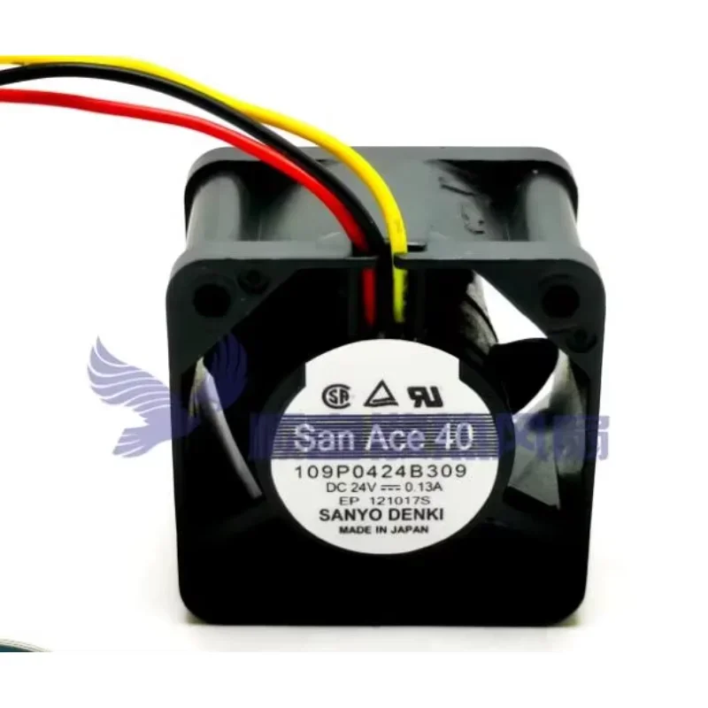 

Ltsf For Sanyo Denki 109P0424B309 DC 24V 0.13A 40x40x28mm 3-Wire Server Cooling Fan 4cm