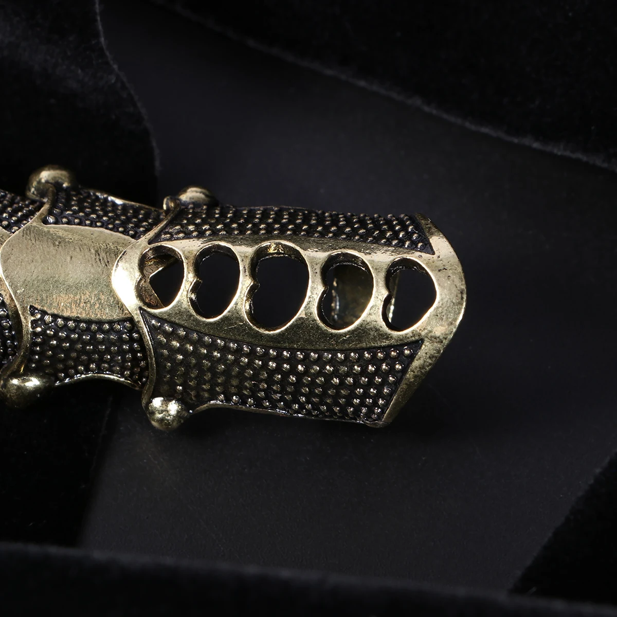 

Vintage Finger Ring Women Accessory Statement Jewelry Halloween Jewelry Punk Style Cool Spiky Joint Ring (Bronze)