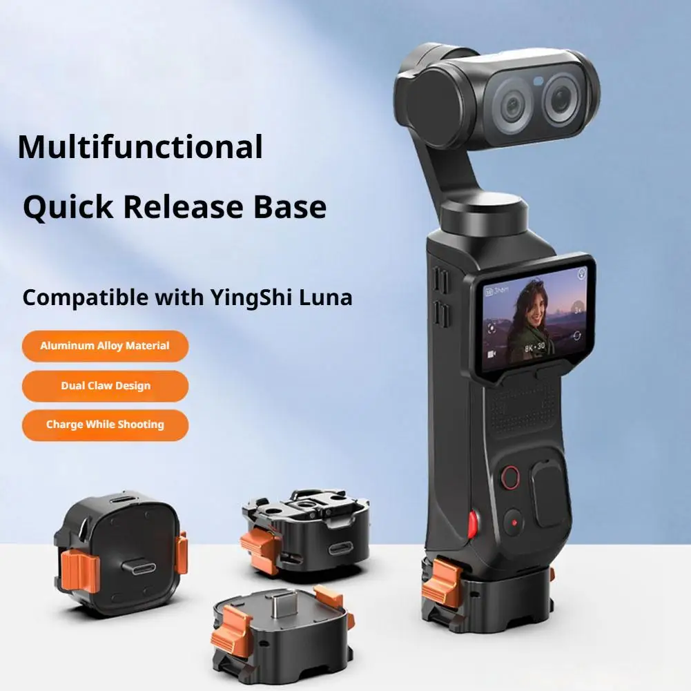 Quick Release Expansion Adapter Base for Insta360 Luna Ultra Multifunctional Mount Bracket Transfer Module Camera Accessory