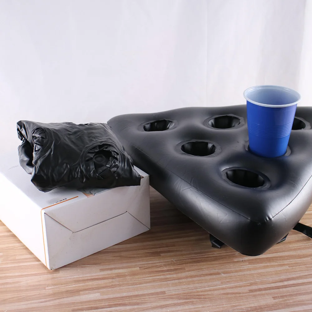 1PC PVC Inflatable ผู้ถือเกมเบียร์ถาด Aerated สามเหลี่ยมถาดการ์ตูน Inflatable เกมหมวกถาดสําหรับเด็กผู้ใหญ่อุปกรณ์เกม