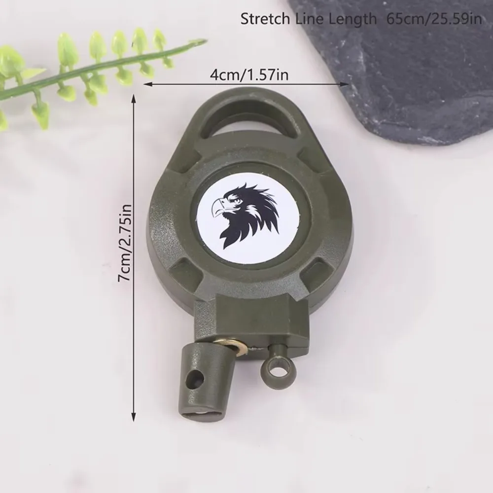 

Steel Wire Hunting Keychain PE Wire Rebound Quick Setting Trap Clip Retractable Easy Pull Buckle Capturing Chickens And Ducks