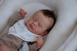 NPK 19inch Silicone Vinyl Reborn Doll Full Body Newborn Baby Size Loulou Boy 3D Skin High Quality Gift