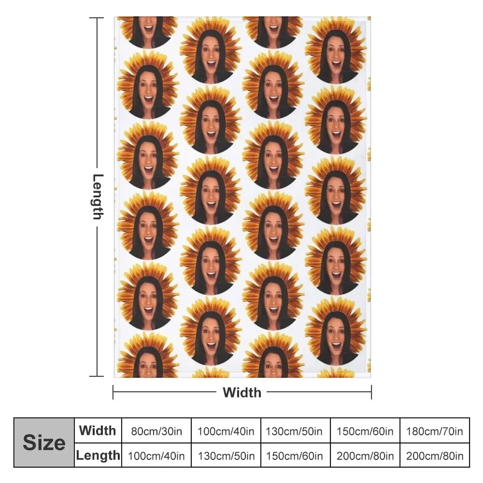 Sunshine Throw Blanket couch cozy soft plush fuzzy picnic outdoor blanket