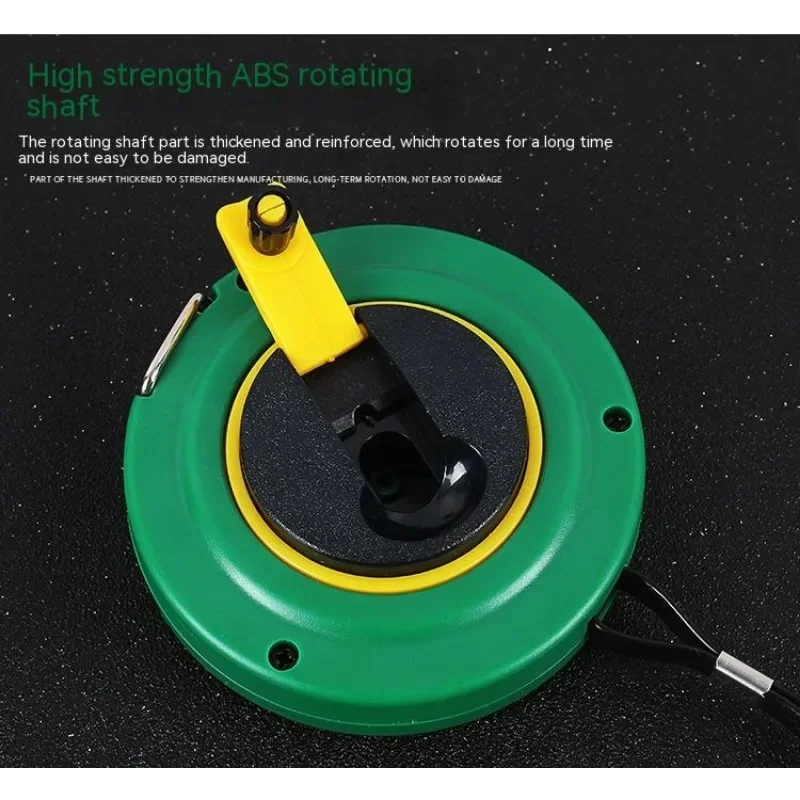 10-50m Portable Disc Steel Tape Measure with Concealed Rocker Precision Engineering Measuring Round Disk Ruler Profession Tools