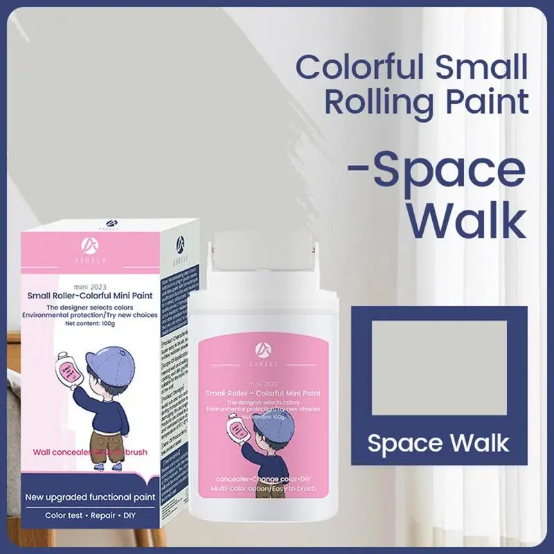 Mini Rouleau de Peinture Murale en Latex avec Réparation, Brosse à Rouler