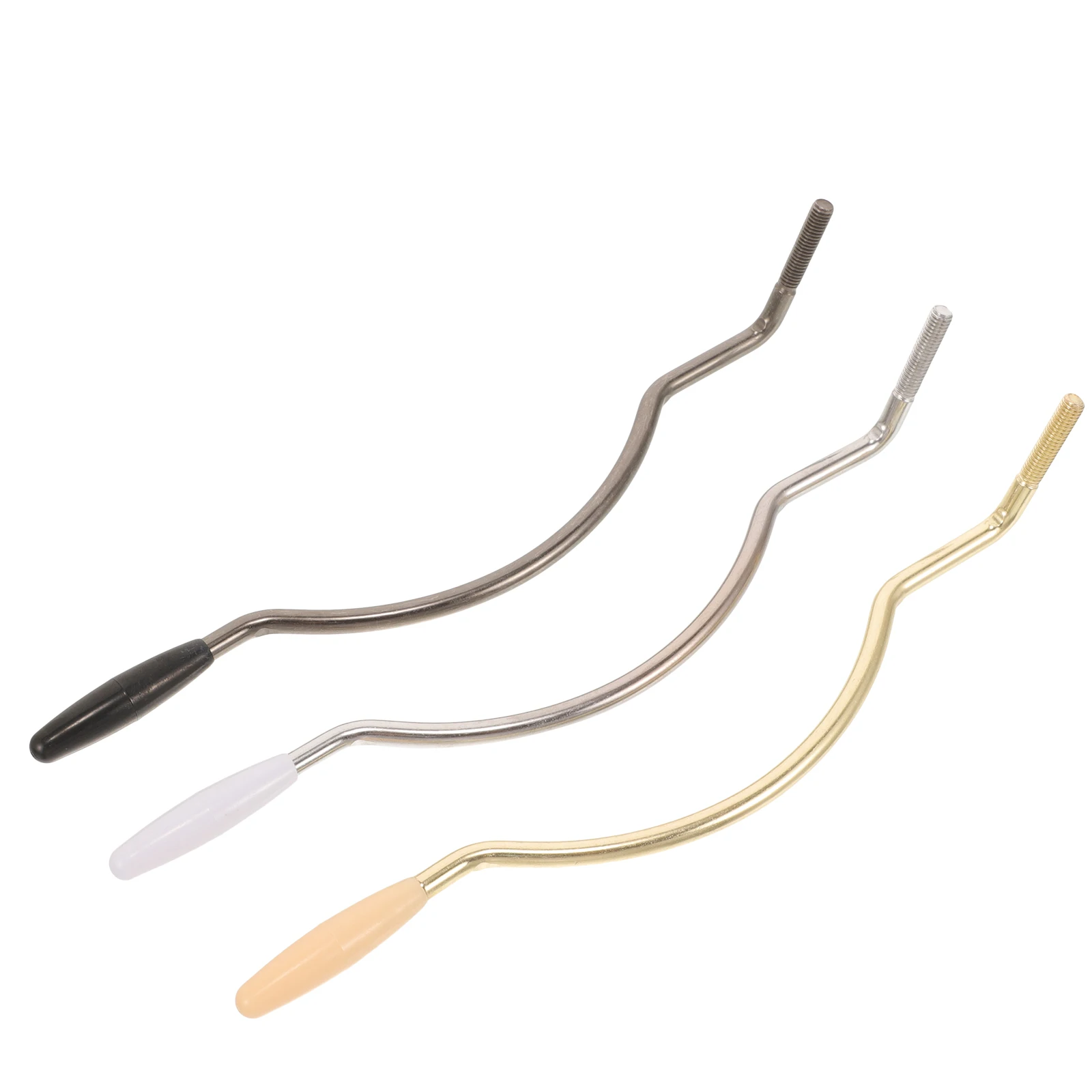 

3pcs Electric Guitar Tremolo Bar 5/6MM Curved Vibrato Arm Golden Silver Black Whammy Bar for Guitar Bridge Musical Instrument