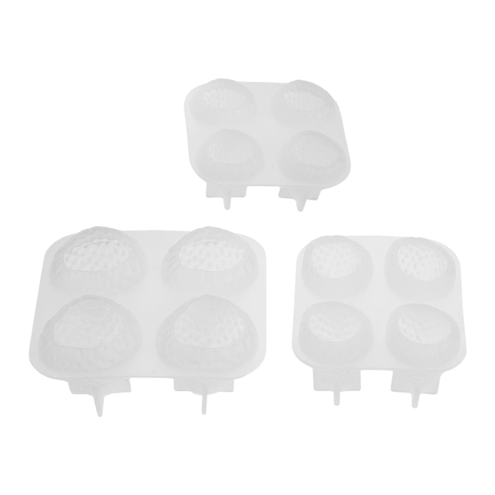 

3Pcs Strawberry Silicone Making Mold Easy Demoulding Reusable Craft DIY Fondant Soap Mold Handmade Wax Scented