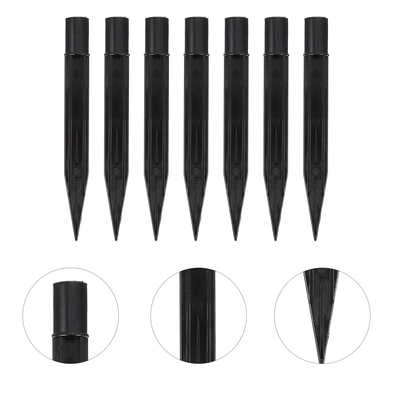 

20Pcs Plastic Ground Spike Lightweight Landscape Lighting Ground Stakes Easy Assembly Lawn Lamp Accessories for Garden