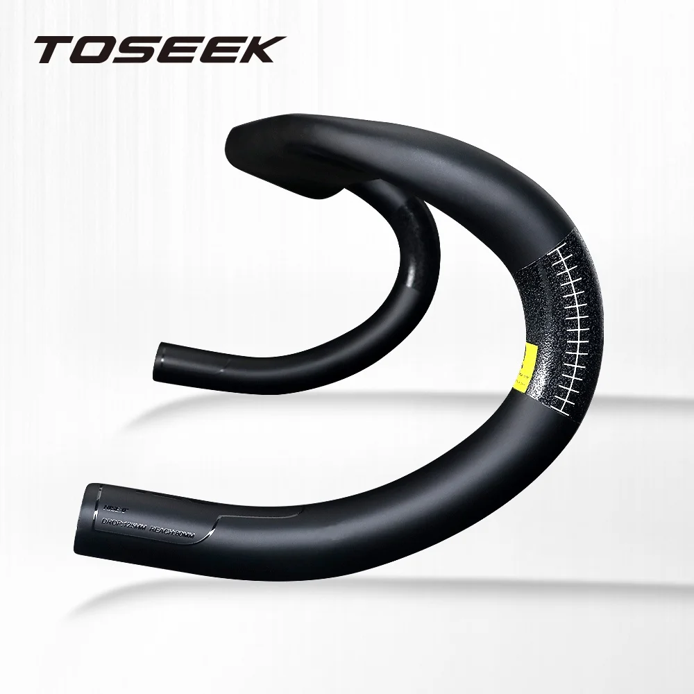 TOSEEK Bike Carbon Road Handlebar TR-3000 UD Matt Bicycle Handle bar Ultra light Integrated Handlebars