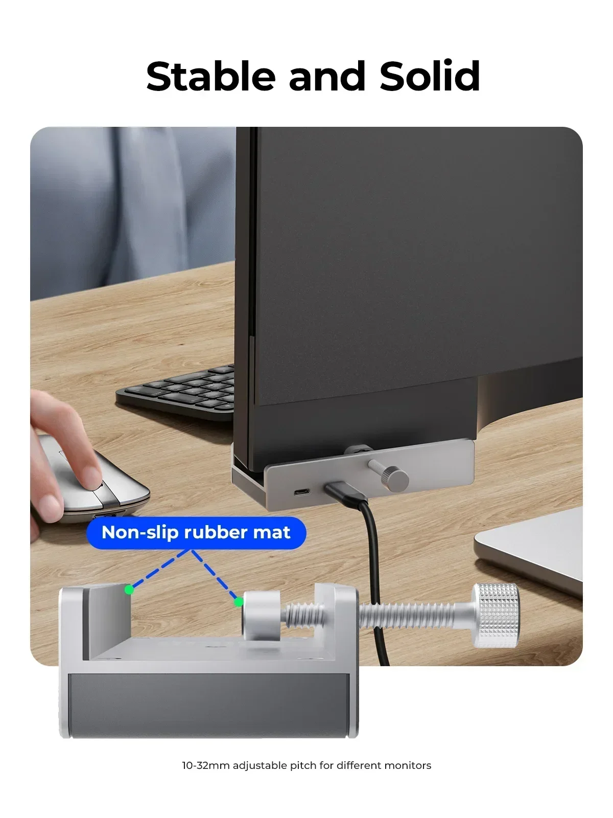 ORICO USB 3.2 HUB with Power Super High Speed Expansion 10GBPS Transmission Suitable Support SD/TF Card for Laptop Accessories