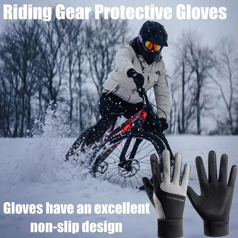 

Winter Touchscreen Gloves Winter Gloves Snow Gloves Waterproof Mittens Anti-Slip Cold Weather Gloves Riding Snowboard Gloves For