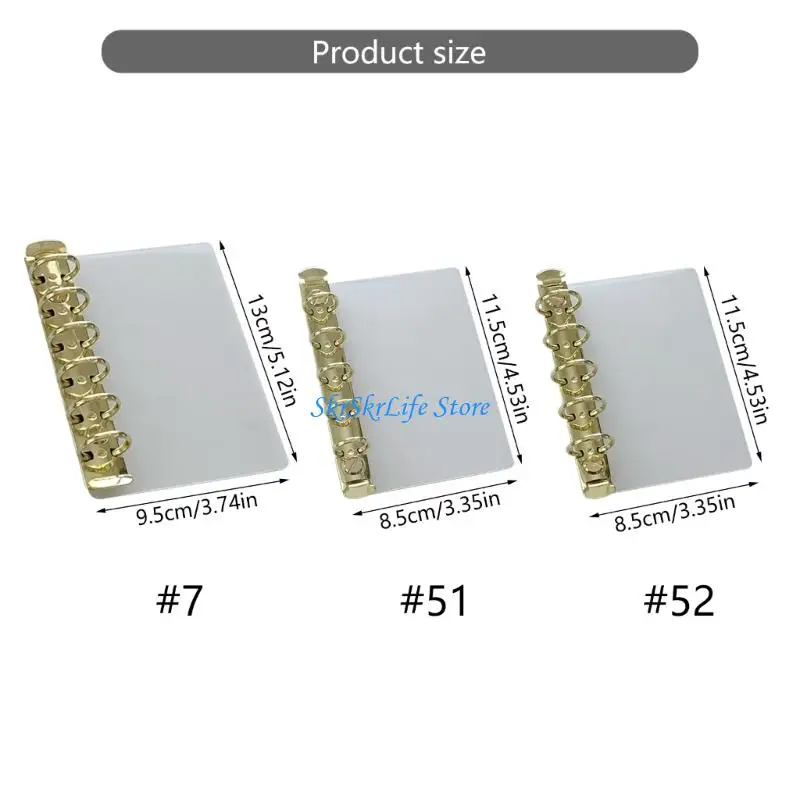 E65E Metall Side Binding Clip für Journal Planer Notebook -Dokumentbindung