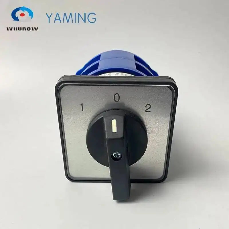 LW26-160A Rotary Cam Switch Two Poles 8 Terminals Dual Power Control Multi Position 160A 690V Silver Contact YMW26-160/2