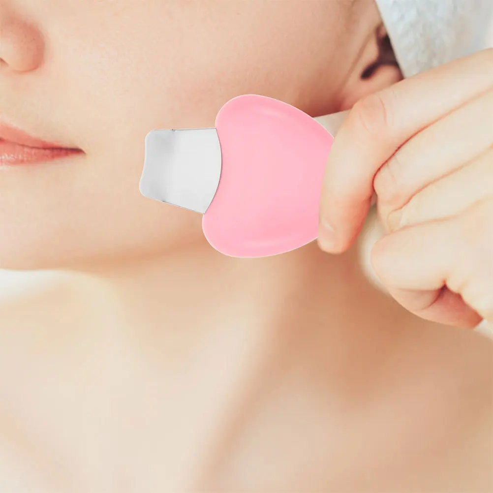 2 pezzi raschietto manuale per punti neri strumento per la rimozione del viso estrattore per la pulizia profonda dei pori spatola per la cura della pelle del viso strumento liscio