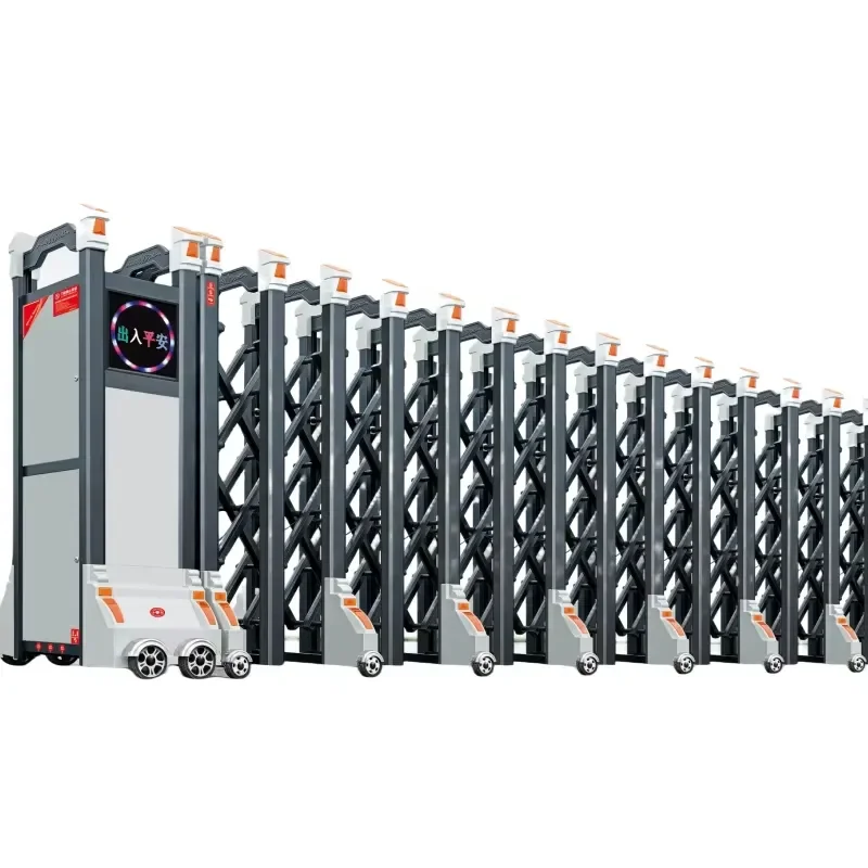 Best Price Stainless Steel Automatic Retractable Door Aluminum Alloy Electric Collapsible Folding Main Gate Outdoor Apartment