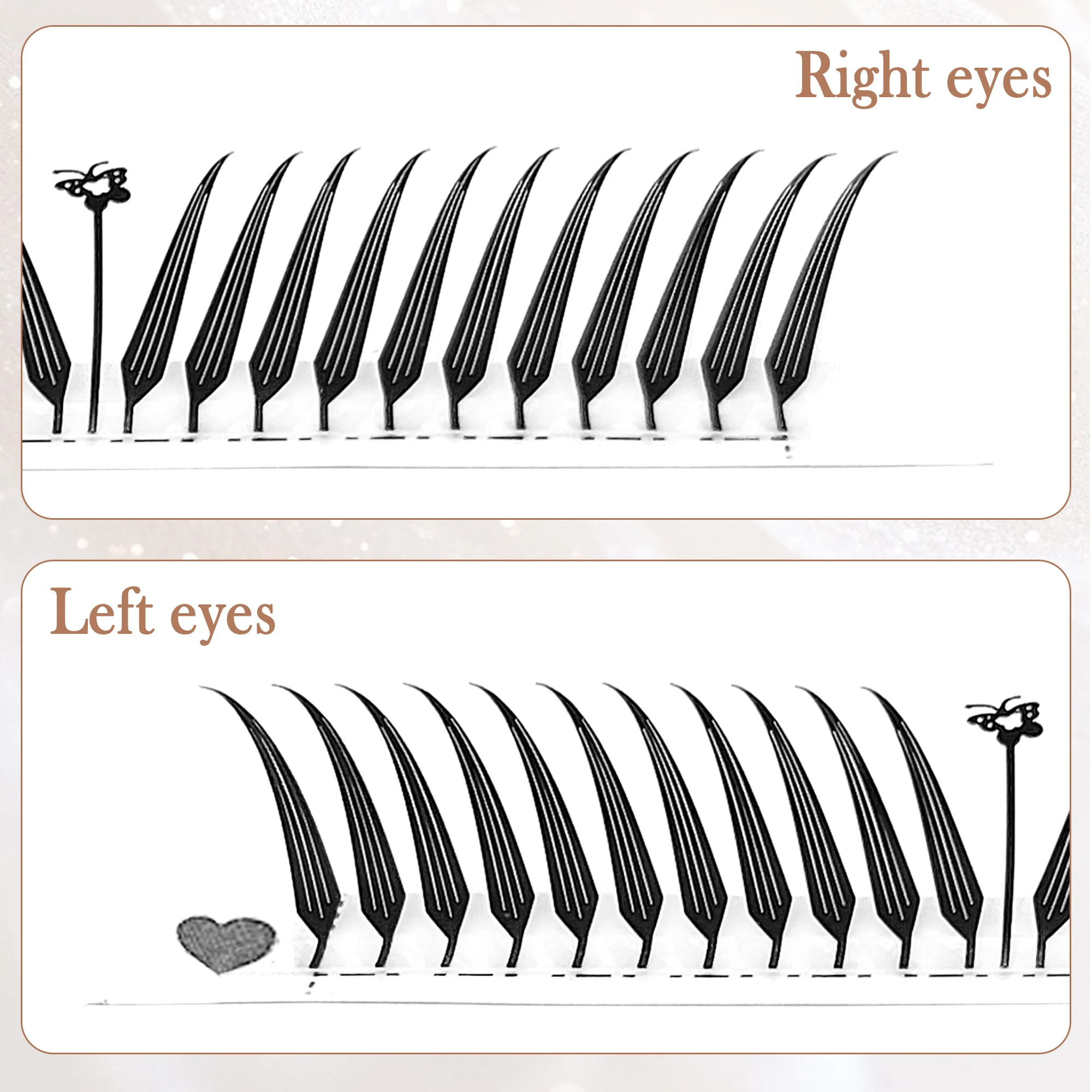 CoMango ขนตาปลอมลักษณะขนเฟดเดอร์ รูปทรงลิ่ม ของฟ็อกซ์คอมิก สไปร์และขนตาเสริมความหนาแบบรัสเซียนวอลุ่ม