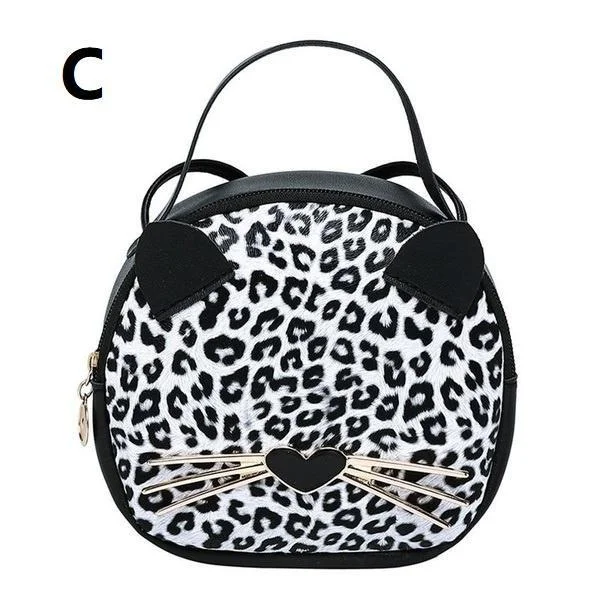 Fashion Women Cartoon Animal Leopard Shoulder Bag Tote Purse