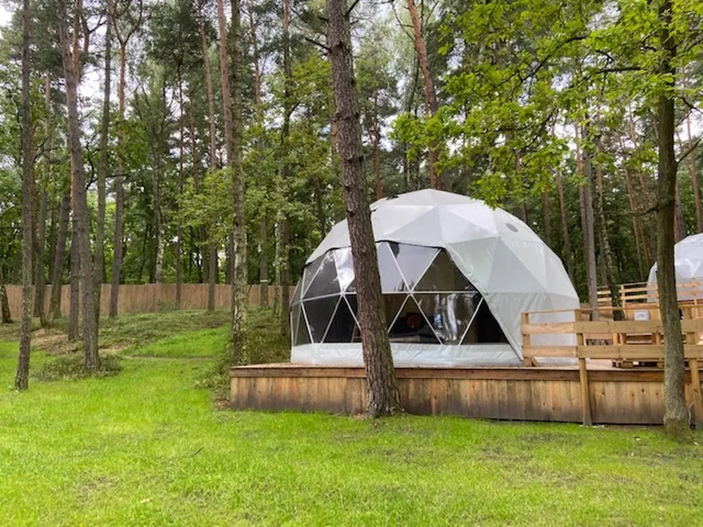 Premium Luxury Dome Cabin for Glamping Hotel Resort Project with Modular Construction Elegant Appearance Customizable Solution