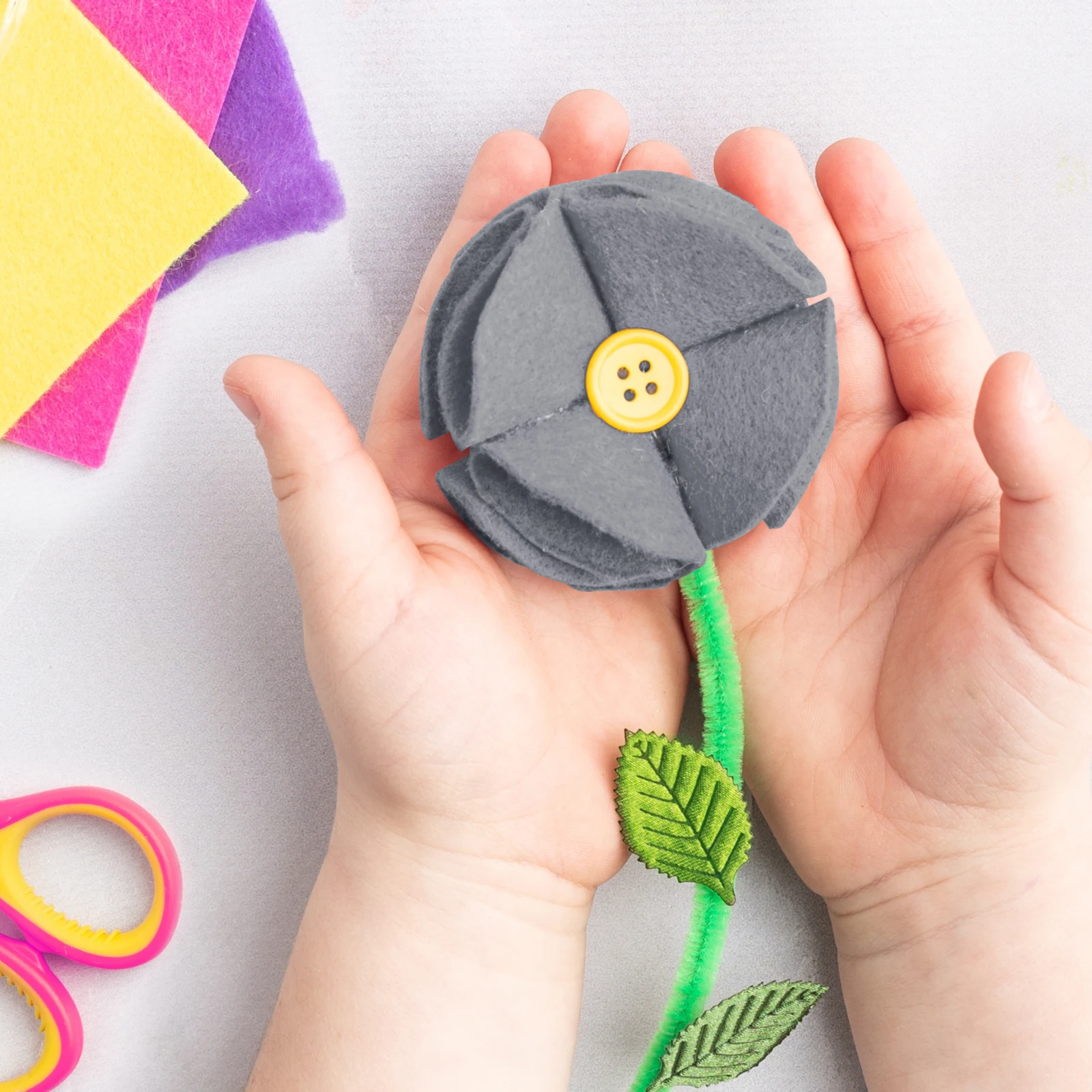 

5 M Wool Felt Ribbon Grey Durable Biodegradable for Christmas Tree Wreath DIY Crafts and Decorative Patches Ribbon