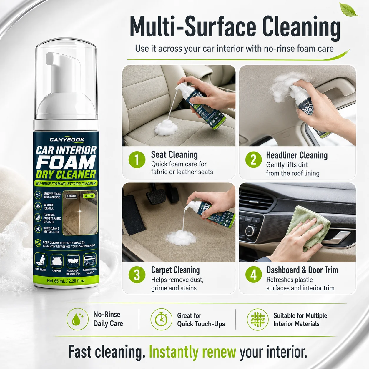 Pet Dry Foam Shampoo for Water - Dog Paw Cleaner ulasan dan harga