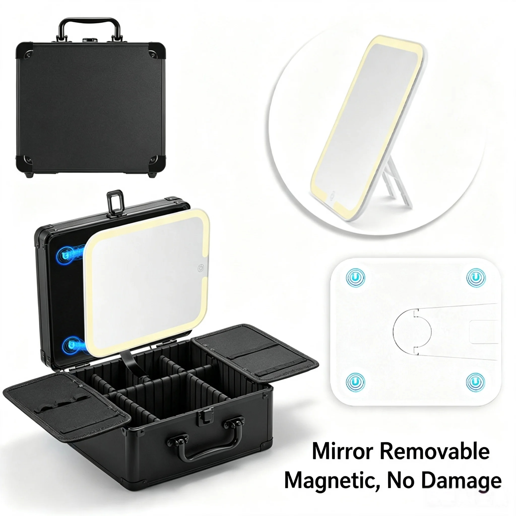 portable-aluminum-makeup-storage-bag-multifunctional-magnetic-led-mirror-makeup-brush-organizer-waterproof-travel-cosmetic-case