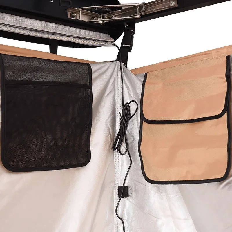 Mounted Lightweight Waterproof UV-Resistant Four-Season Shower Tent Enclosure for Outdoor Climbing Camping Portable Bathing view 3