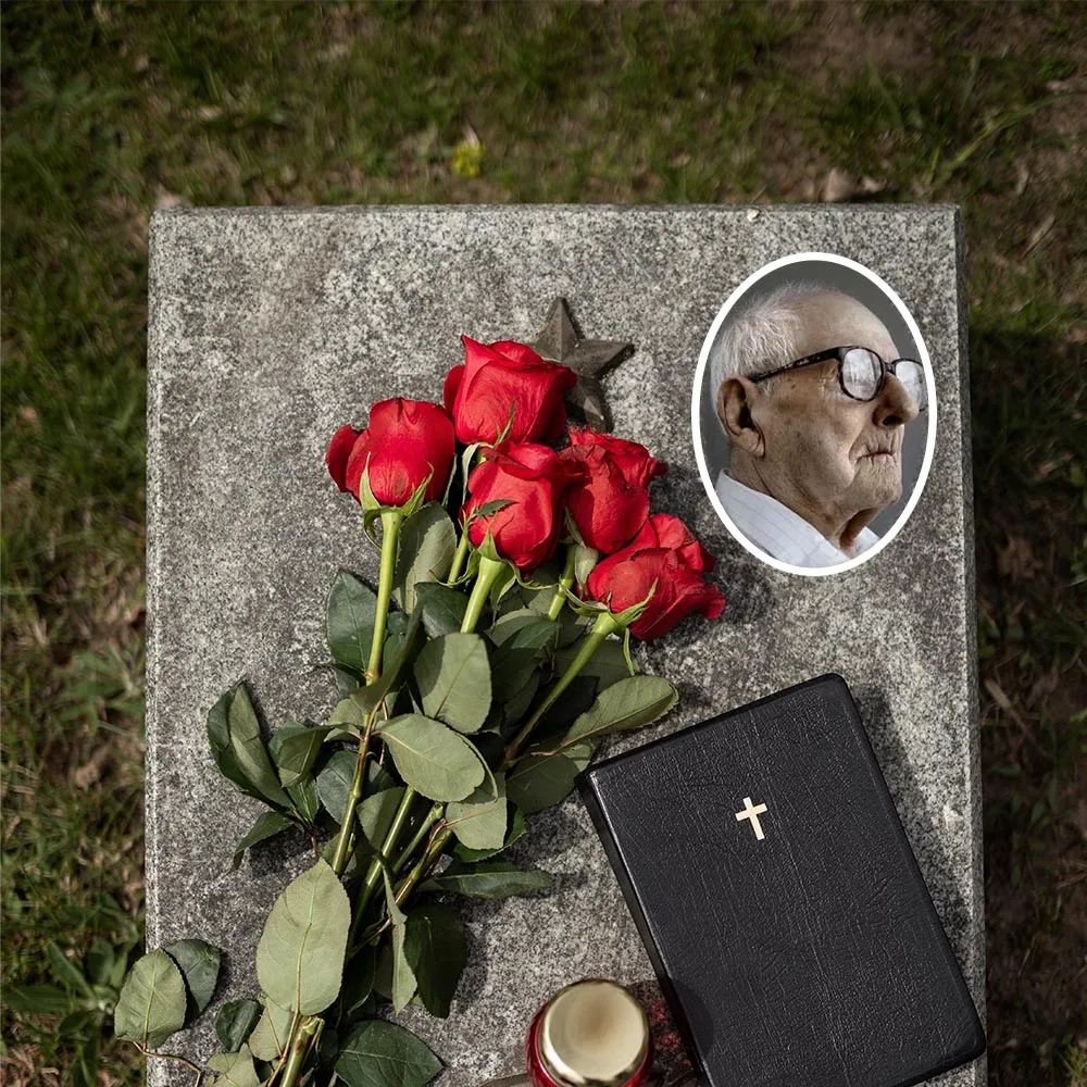 بلاطة تذكارية مخصصة للصور ثنائية الأبعاد (ليست ثلاثية الأبعاد) قطعة واحدة، مثالية لهدايا عيد الأم وعيد الأب ويوم الذكر.