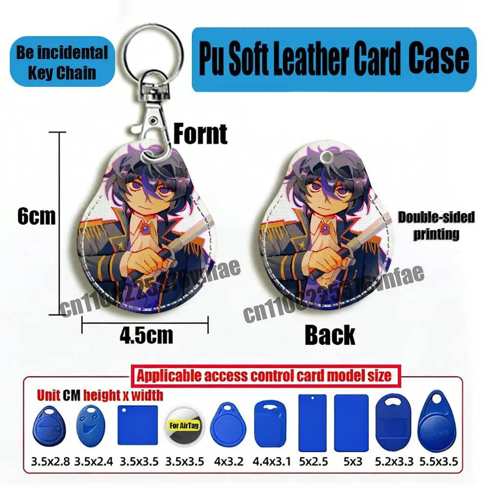 For Fluixon For AirTag Case Card Sleeve Holder ID Credit Bank Access Keychain For Air Tag