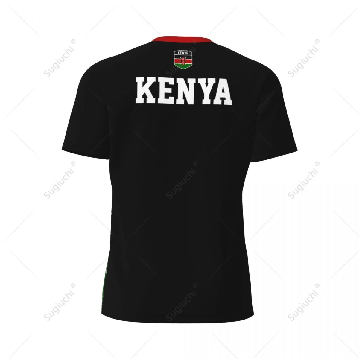 Ekskluzywny projekt flaga Kenya Grain 3D z nadrukiem męska dla rowerek dla dzieci piłka nożna tenis Fitness sportowe tshirt siatkowa krótki T-shirt