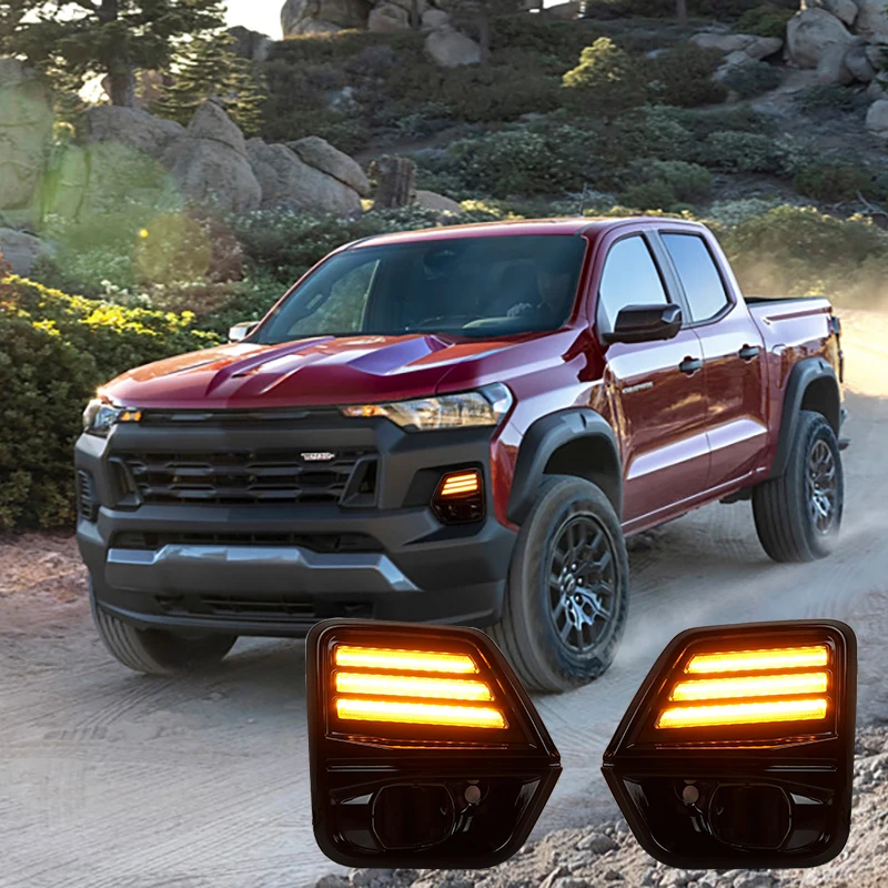 

Suitable for 2023-2024 Chevrolet Colorado front fog lights daytime running lights turn signal accessories