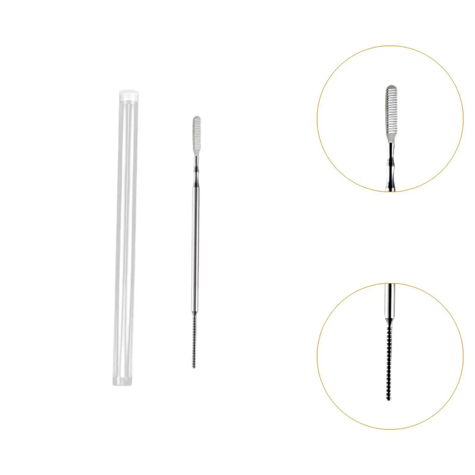 Lash Lifting TOOL,โลหะLift Rod,แปรงคิ้ว,หวีขนตาพร้อมป้องกันกรณี,Lash Tintเครื่องมือสําหรับEyelash Curling,EXTENSION