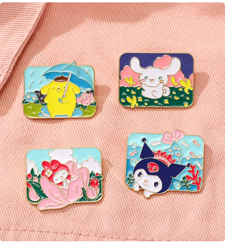 Kawaii Cats Enamel Pins Custom Brooches Lapel Badges Briefcase backpacks Accessories Decoration Jewelry