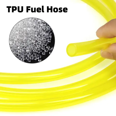 Yellow TPU Fuel Hose Oil Resistant Tube for Motorcycle Car Chainsaw Blower Petrol Pipe 2x3.5/2.5x5/3x5/3x6/4x6/5x8/6x8/7x10mm