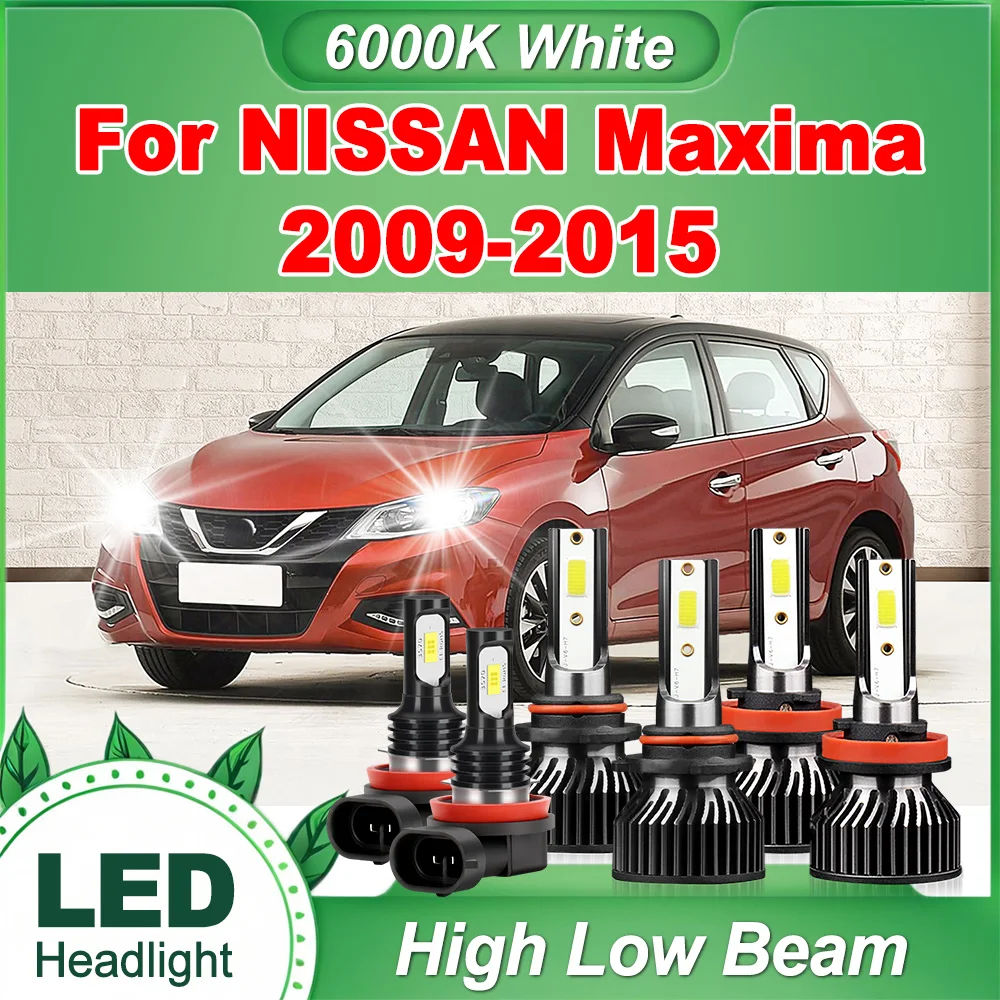 

Мощные светодиодные фары 40000 лм H11 9005 с дальним и ближним светом, 240 Вт, автомобильные фары H11 H8 H9, светодиодные противотуманные фары для NISSAN Maxima 2009-2015