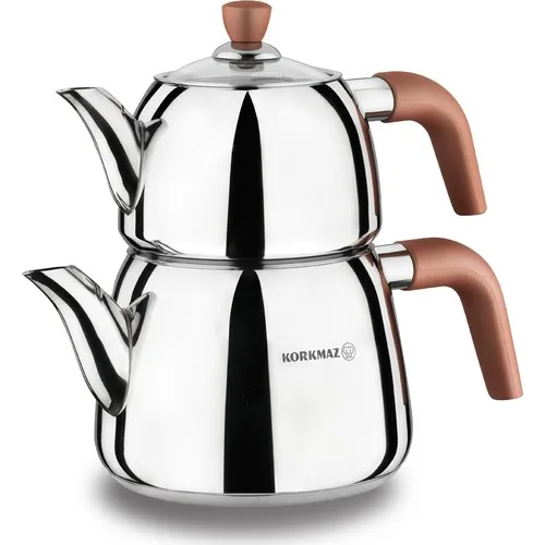 Korkmaz A049 Rosa Vita Teapot Set