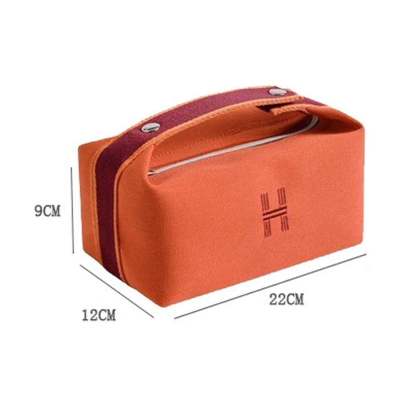 Simple Waterproof Canvas Makeup Pouch Fashion Cosmetic Case For Women Makeup Organizer Toiletry Bag Travel Cosmetics Bags