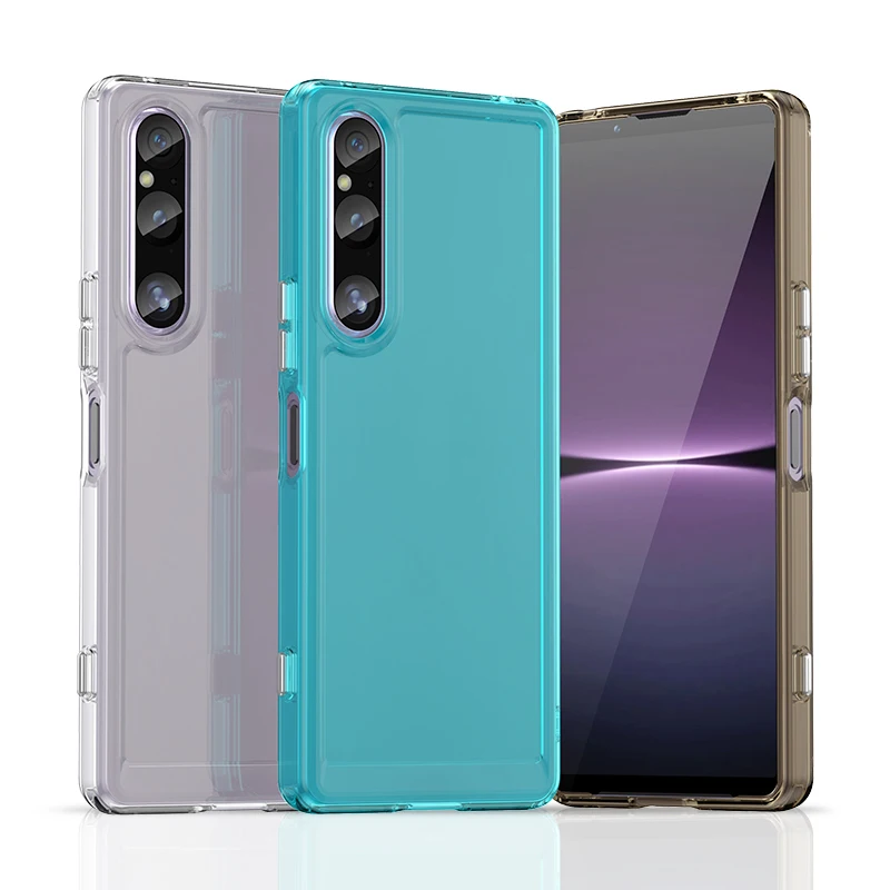 Candy Shockproof Silicone Bumper Phone Case For  SONY Xperia 1 V 10V Soft cases