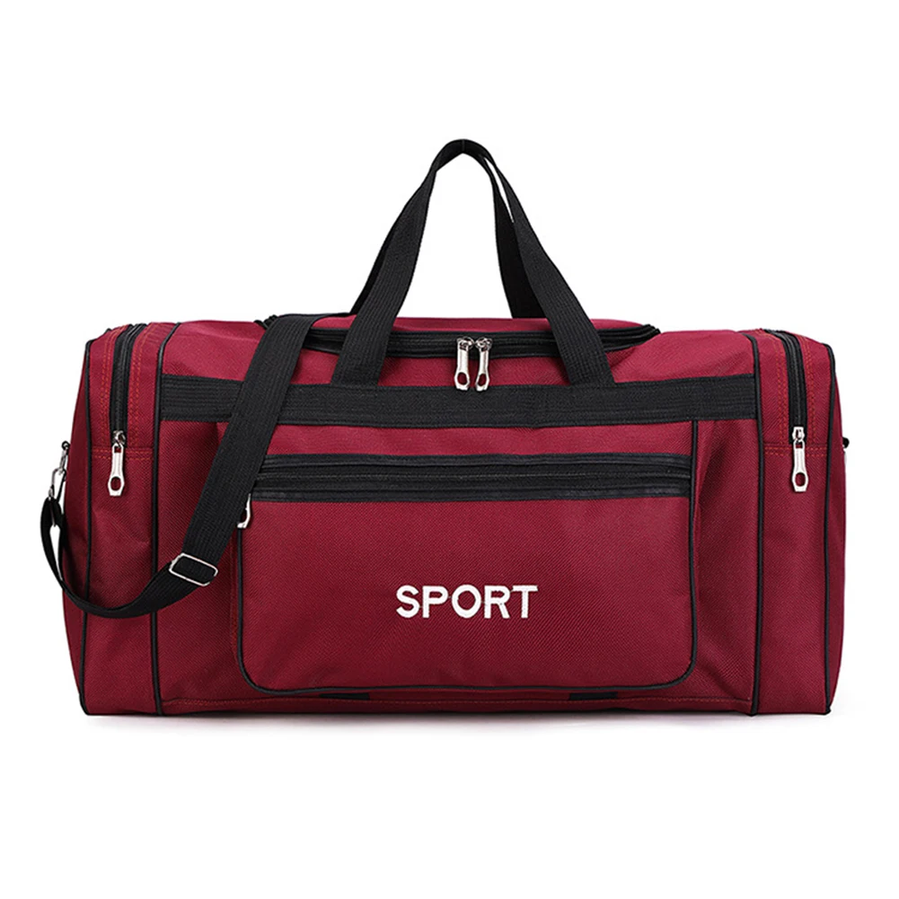 Oxford Sports Backpack Purse Large Capacity Fitness Training Bag with Zipper Multifunctional Wear-resistant for Outdoor Football