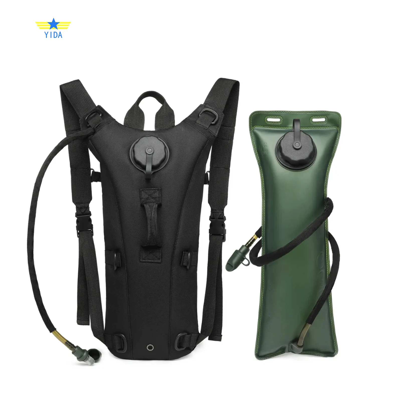 Tactical Hydration Pack Water Rucksack Backpack with 3L BPA Free Hydration Water Bladder, Water Bag Backpack for Cycling