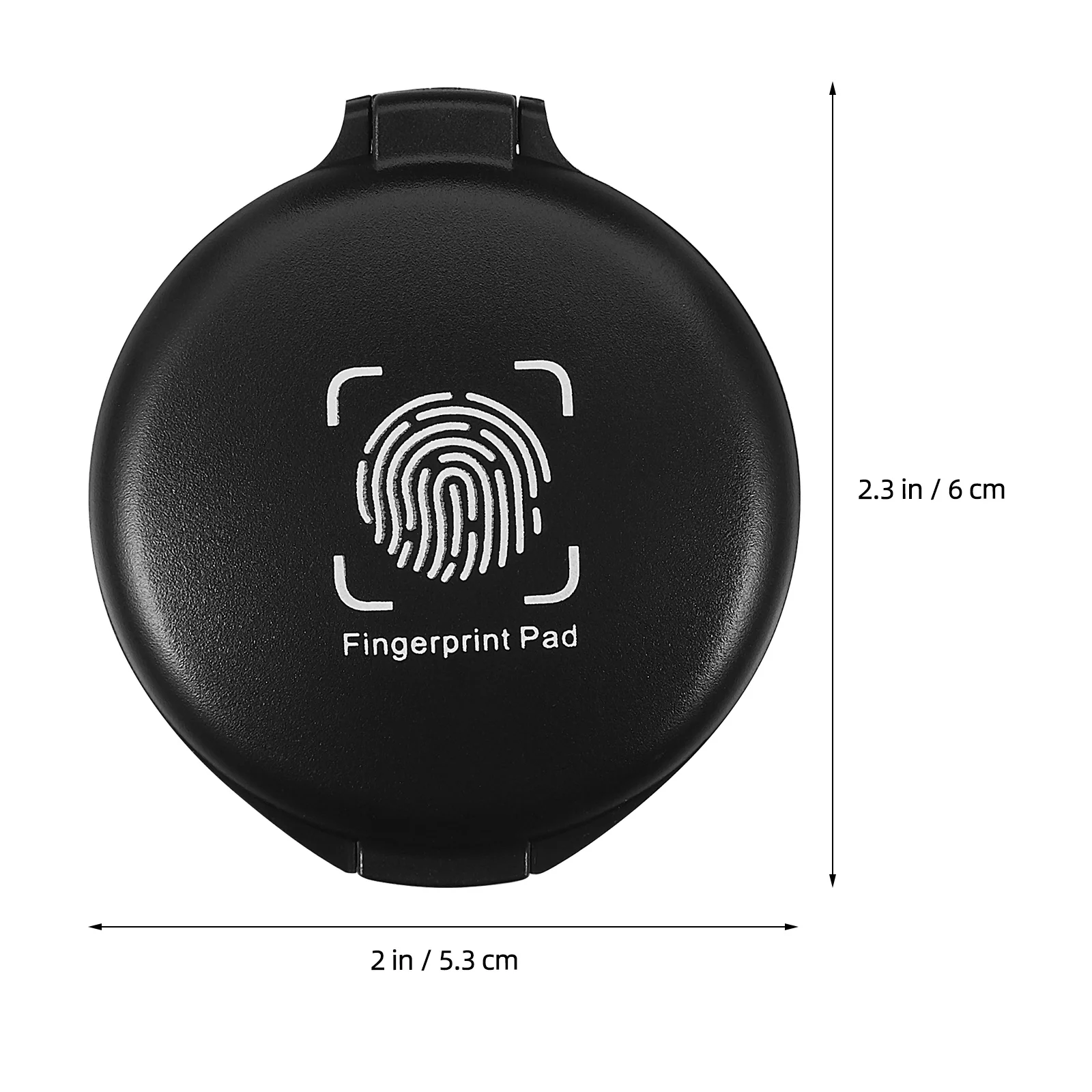 Mini Round Inkpad Multi-Use Portable Stamp Pad Tool For Office Document File Stamping Financial Accounting Sponge-Based