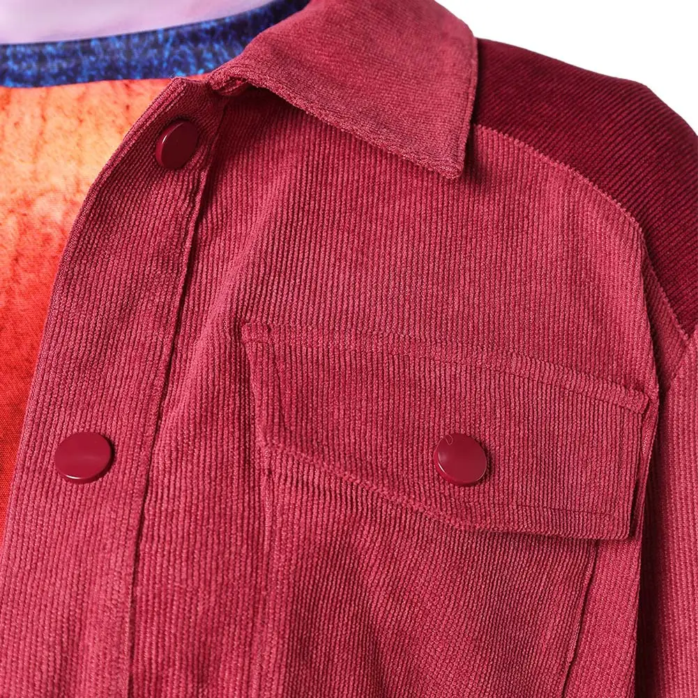 تلفزيون ST 5 ماكس مايفيلد تأثيري سترة حمراء معطف زي الجينز الملابس مجموعة الكبار النساء ملابس الهالوين موحدة كرنفال حفلة