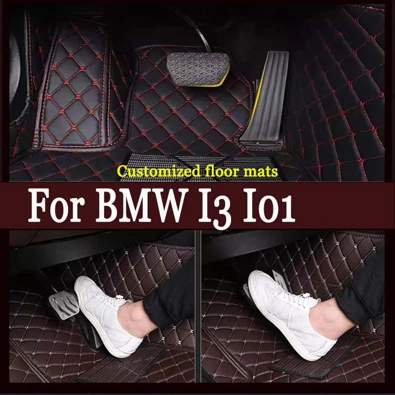 

Автомобильные коврики для BMW I3 I01 2013 ~ 2022 Роскошный кожаный коврик Авто водонепроницаемый набор ковров Детали интерьера Автомобильные аксессуары 2014