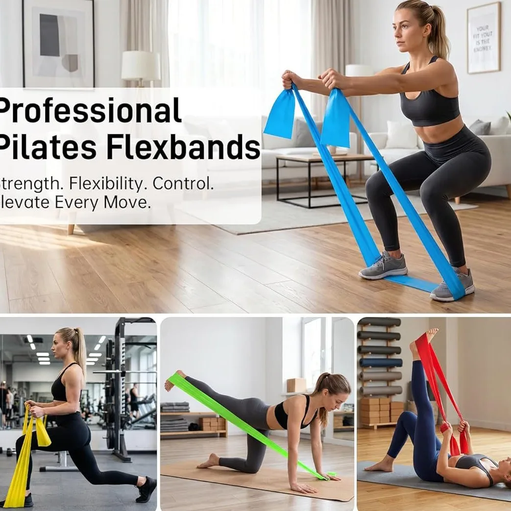 Yoga Sport Resistance Bands Pilates Training Fitness Exercise Home Gym Elastic Band Natural Rubber Latex Yoga Accessories