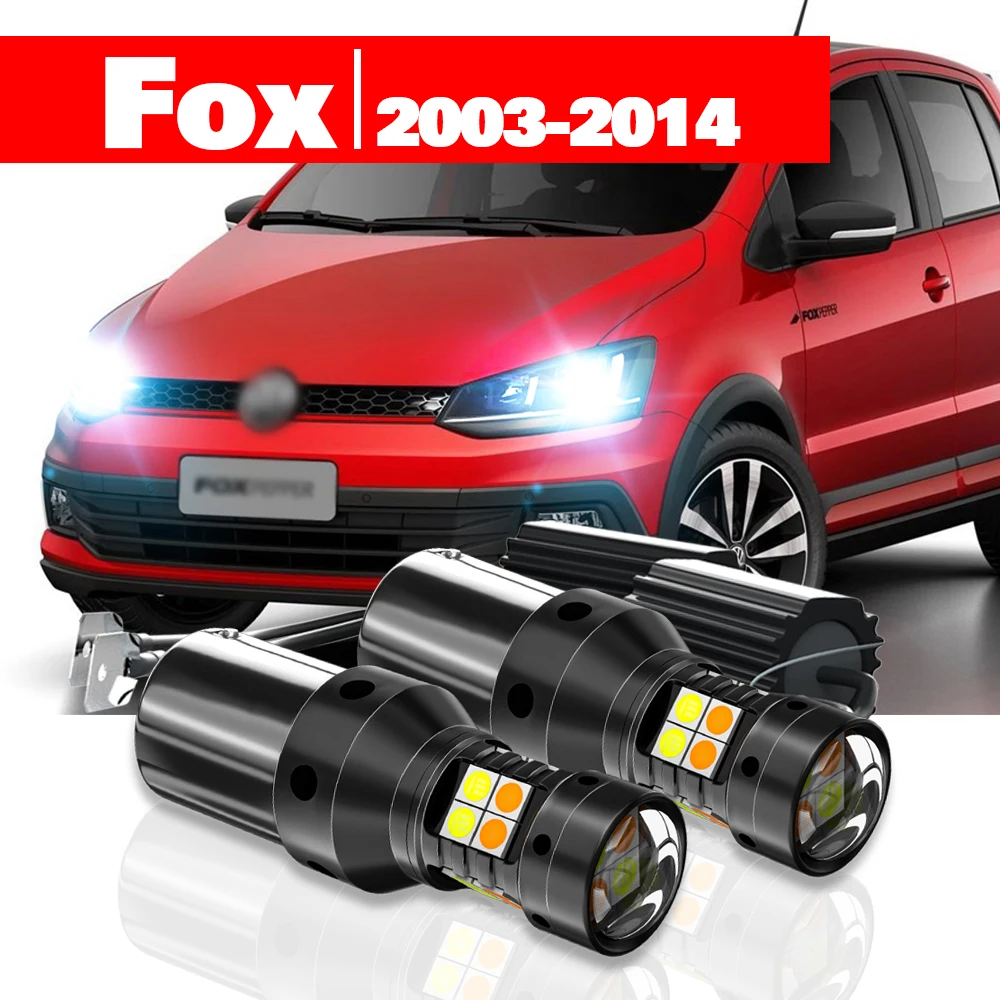

Для VW Fox 2003-2014 2 шт. светодиодный двухрежимный указатель поворота + дневные ходовые огни DRL 2005 2008 2009 2010 2011 2012 2013 аксессуары