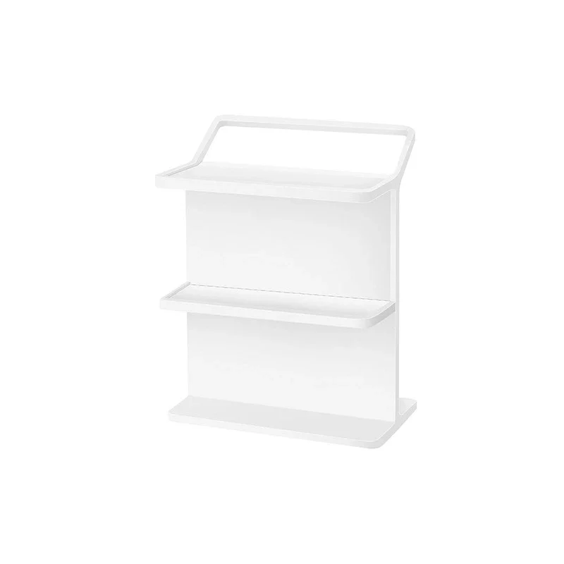 

Acrylic Solid Surface Bathroom Shelf with Aluminum Finish Shower Ball Case Holder