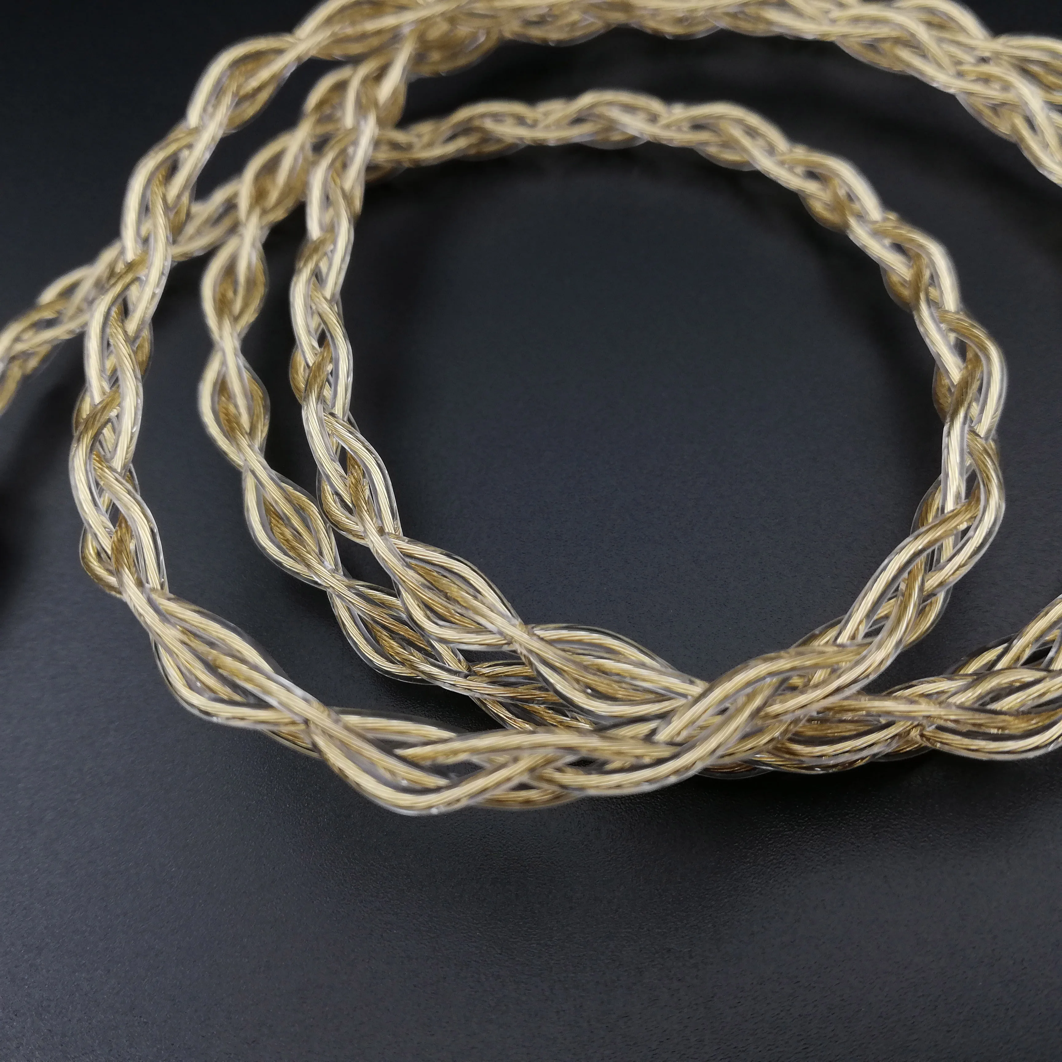 HiClass-Cable chapado en oro de 4 núcleos 6N, de alta calidad, 2Pin 0,78 QDC MMCX, 2,5/3,5/4,4 Iem