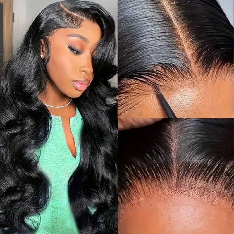 

32-дюймовые объемные волны, бесклеевые парики, человеческие волосы, предварительно выщипанные, предварительно вырезанные, 13x4, прозрачные парики на шнурке, бразильские человеческие волосы с волосами ребенка