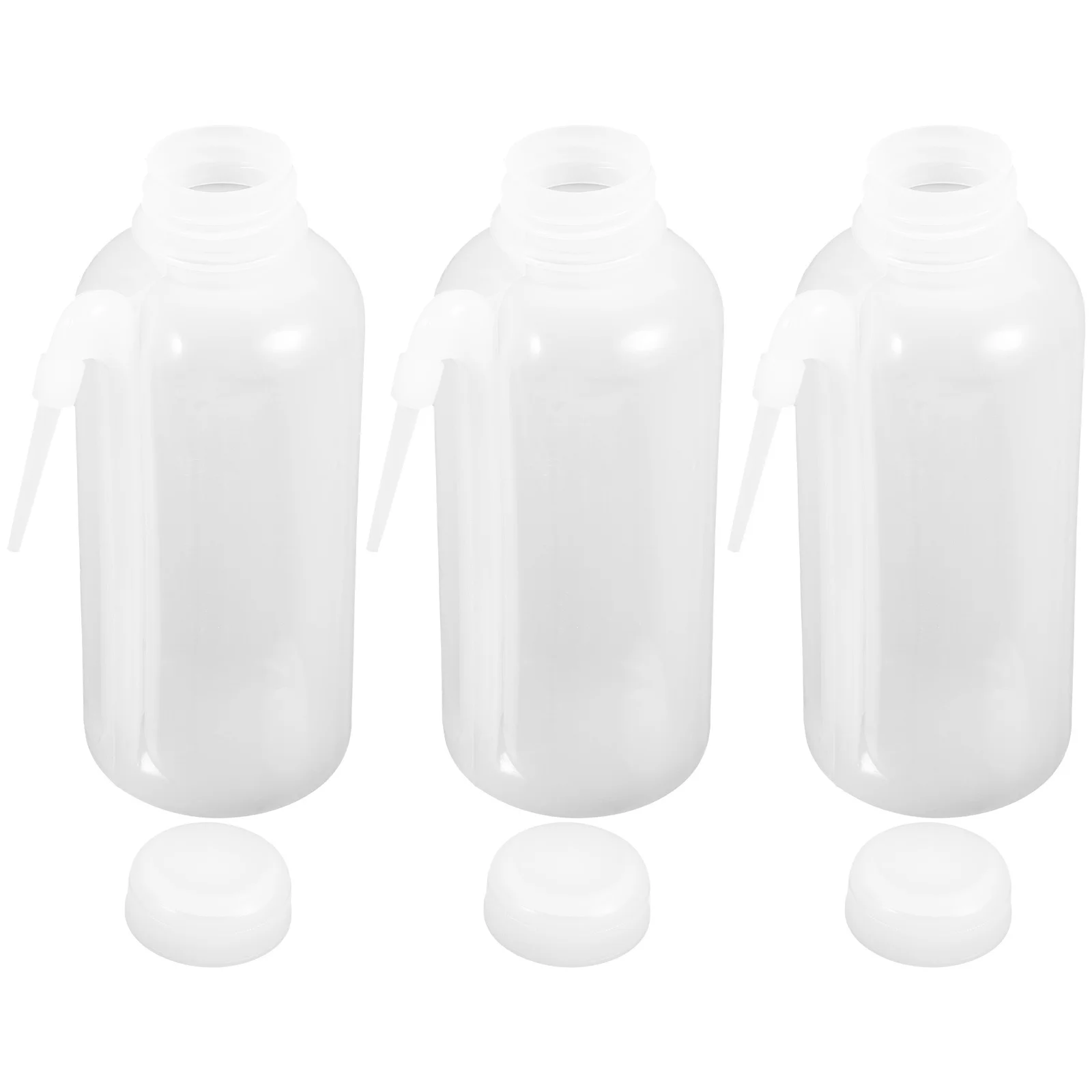 

3Pcs Narrow Tip Wash Bottles Plastic Refillable Empty Bottles for Eyelash Cleaning Watering Tattoo Care Wash Bottle