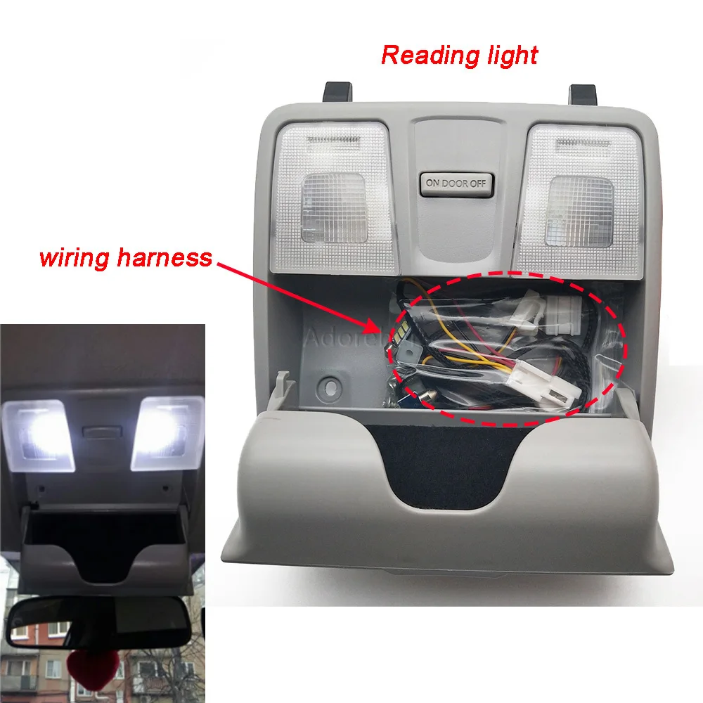 

Fit for KIA 2013~2016 Rio Forte K3 Cerato No Sunroof Over Head Console Light Room Lamp Dome Light Reading Lamp Car Glasses Case